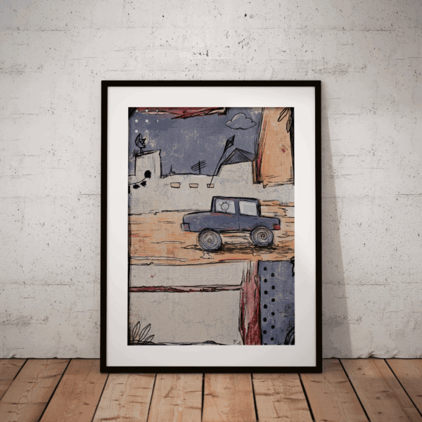 ''Fleeting Journey'' Abstract Expressionism Museum-Quality Matte archival Paper Print