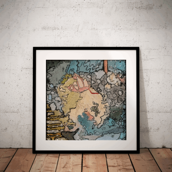 ''Roots of Time'' Abstract Expressionism Museum-Quality Matte archival Paper Print